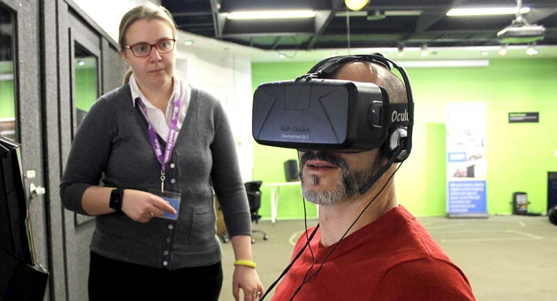The Oculus Rift virtual reality headset was added to the EPL Makerspace.